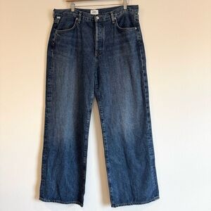 Citizens of Humanity Annina Button Fly Wide-Leg Jeans 32